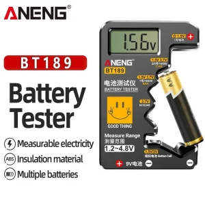 ANENG BT189 Button Cell Battery Tester 9V N D C AA AAA