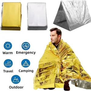 Emergency Thermal Poncho Blanket