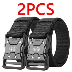 2PC Tactical Waist Belt - Durable Automatic Buckle