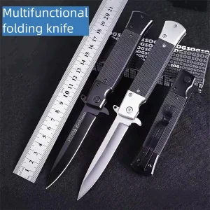 All steel wear-resistant household multifunctional folding knife