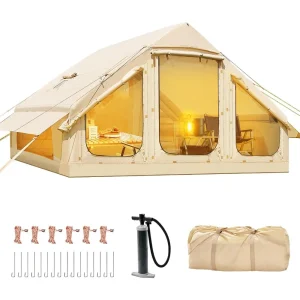 Inflatable Tents for Camping, Blow Up Tent with Hand Pump, Easy Setup Inflatable