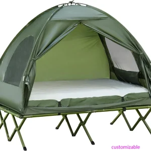 4-in-1 Foldable Elevated Camping Bed Tent for Outdoor